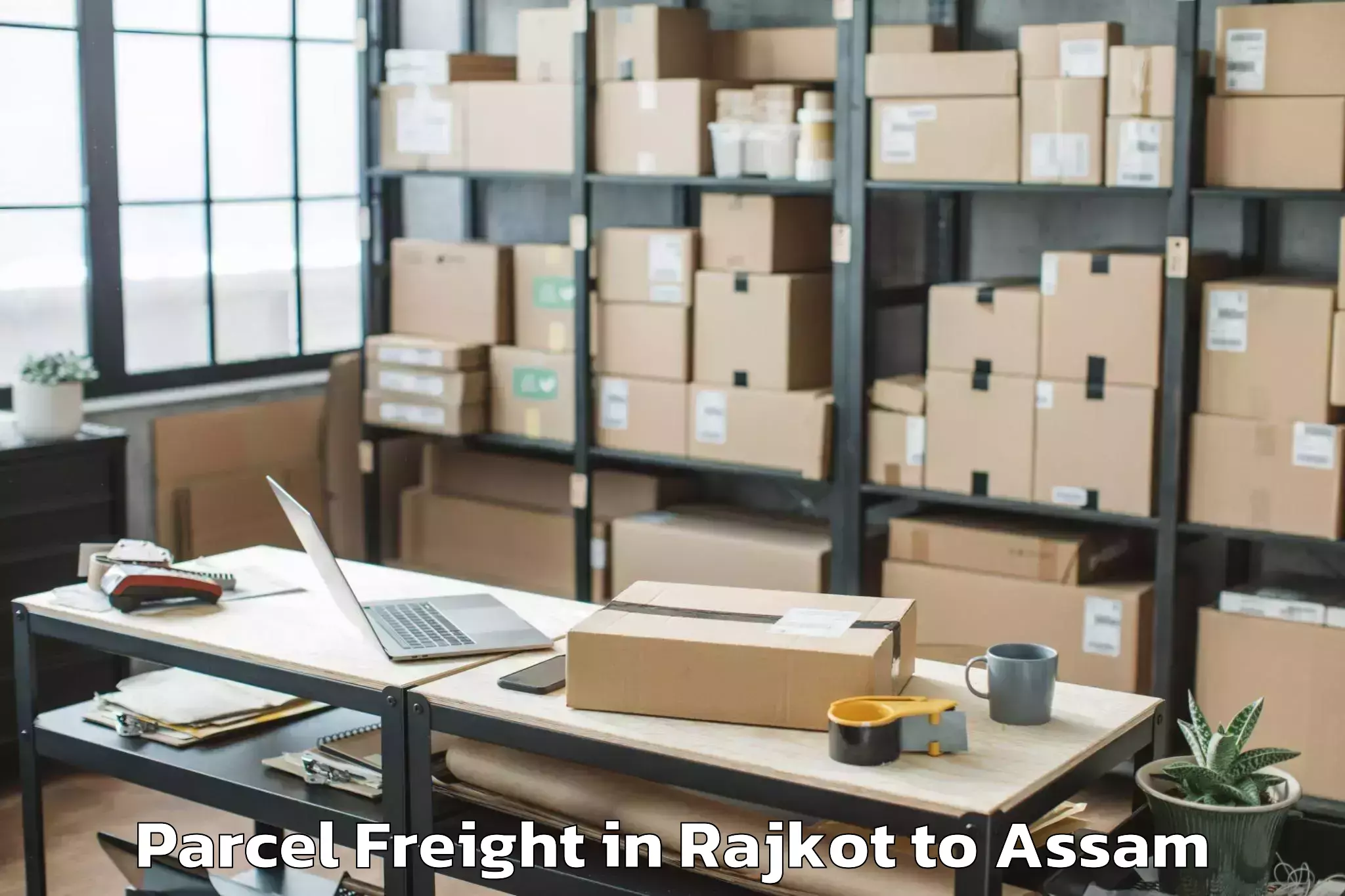 Book Rajkot to Bongaigaon Pt Parcel Freight